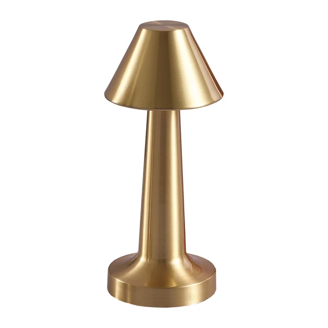 Retro Table Lamp Metal Touch Decor for Bar Coffee Restaurant Decoration Light Desk LED Rechargeable Night Light Bedroom Decor image 3