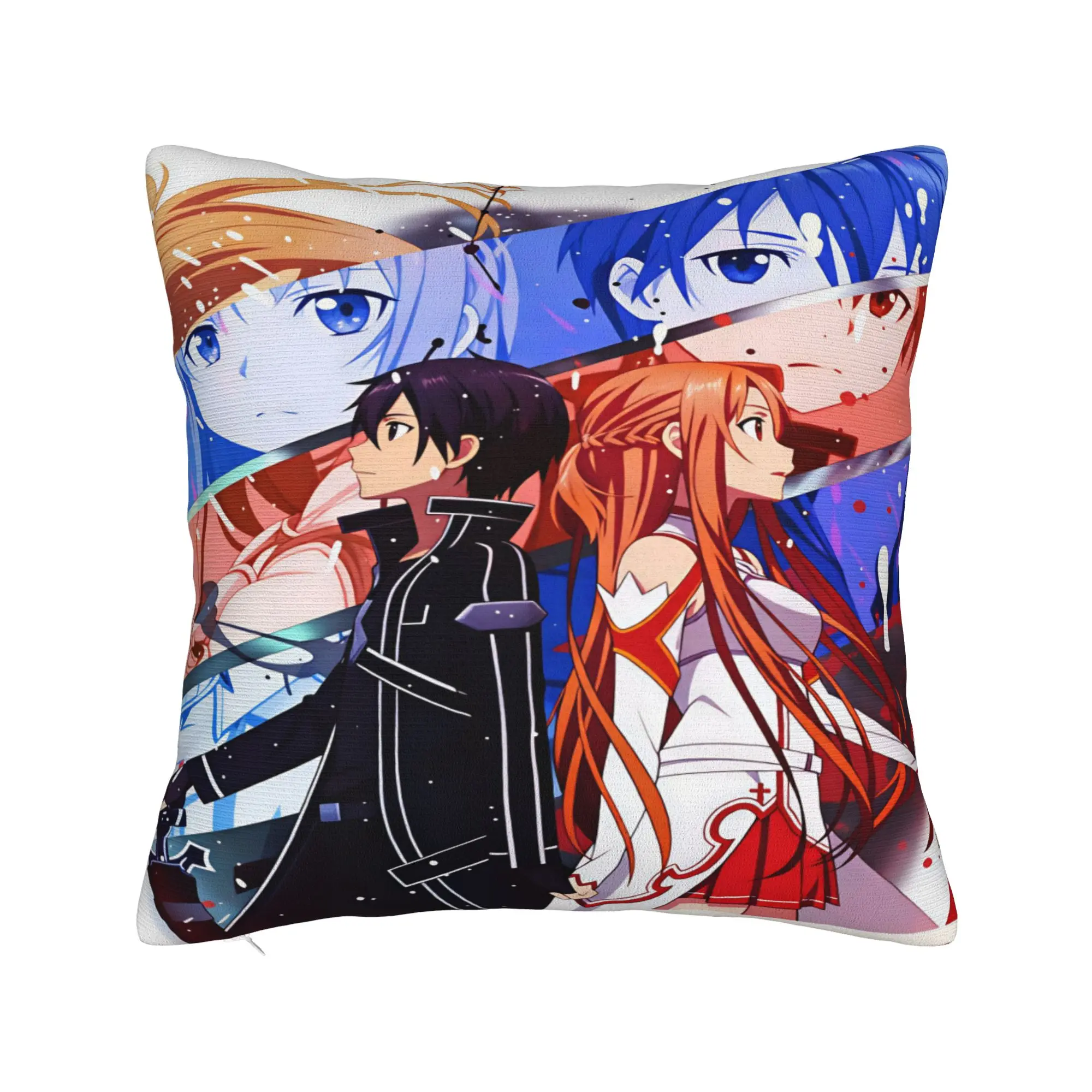 Sword Art Online Pillow Case  Fashion Pillow Cover Comfy Pillowcases For Chair Sofa Home Decor