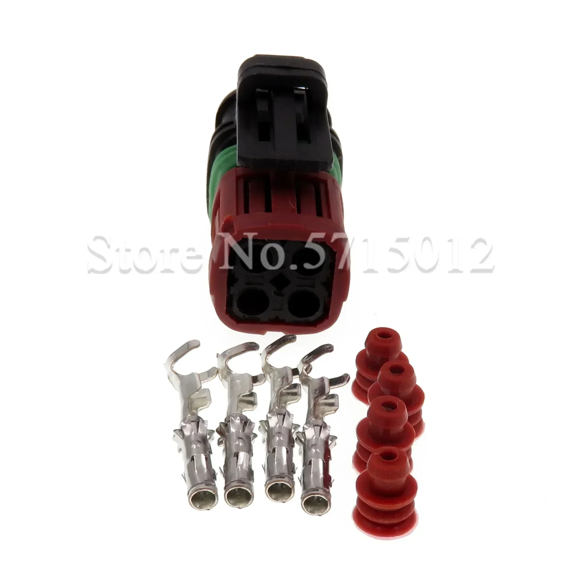 4 Hole 1337352-1 Fuel Injector Plug Oxygen Sensor Connector Wiring Socket For Cars Excavator