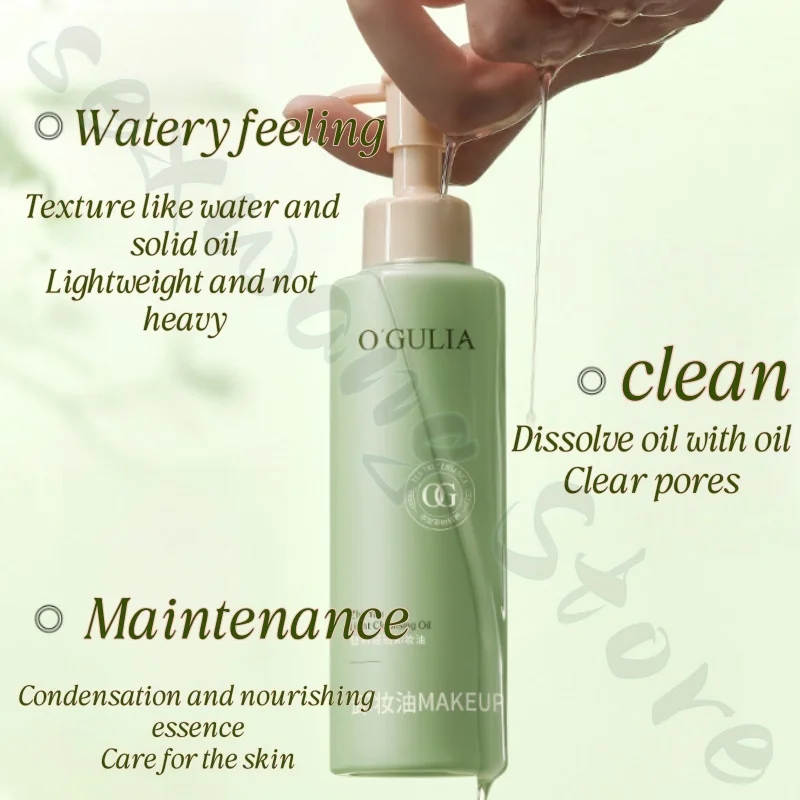 半透明のメイク落としオイル120mlは、肌に潤いを与え、毛穴をきれいにし、刺激が少なく、優しく肌に優しいです。