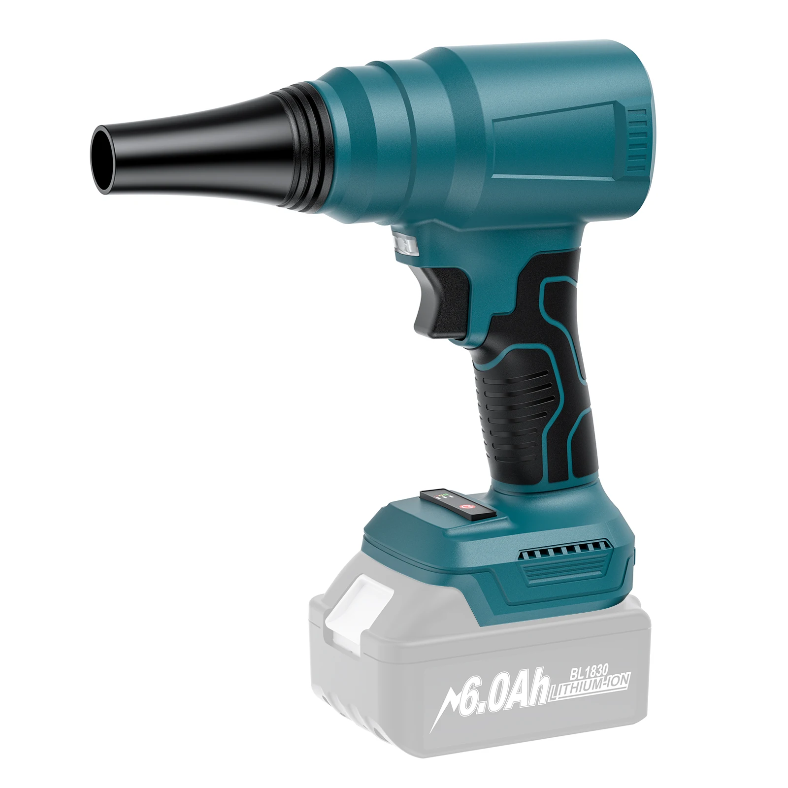 Turpow sem fio ventilador de poeira para makita 18v bateria bl1830 bl1840 bl1850 bl1815 portátil ventilador poeira elétrica bateria ferramenta elétrica