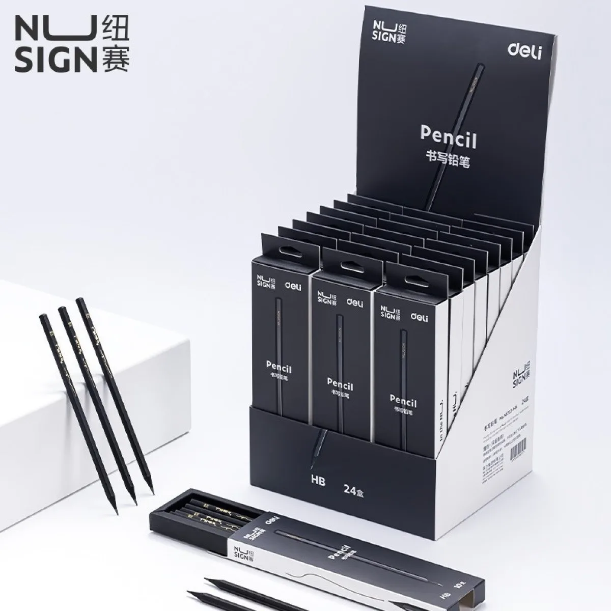 10Pcs 2BHB Holz Bleistifte Einfache Schwarz Standard Bleistift Koreanische Schreibwaren Schreiben Skizze Zeichnung Werkzeuge Kinder Geschenke Büro Liefert – Detail 1