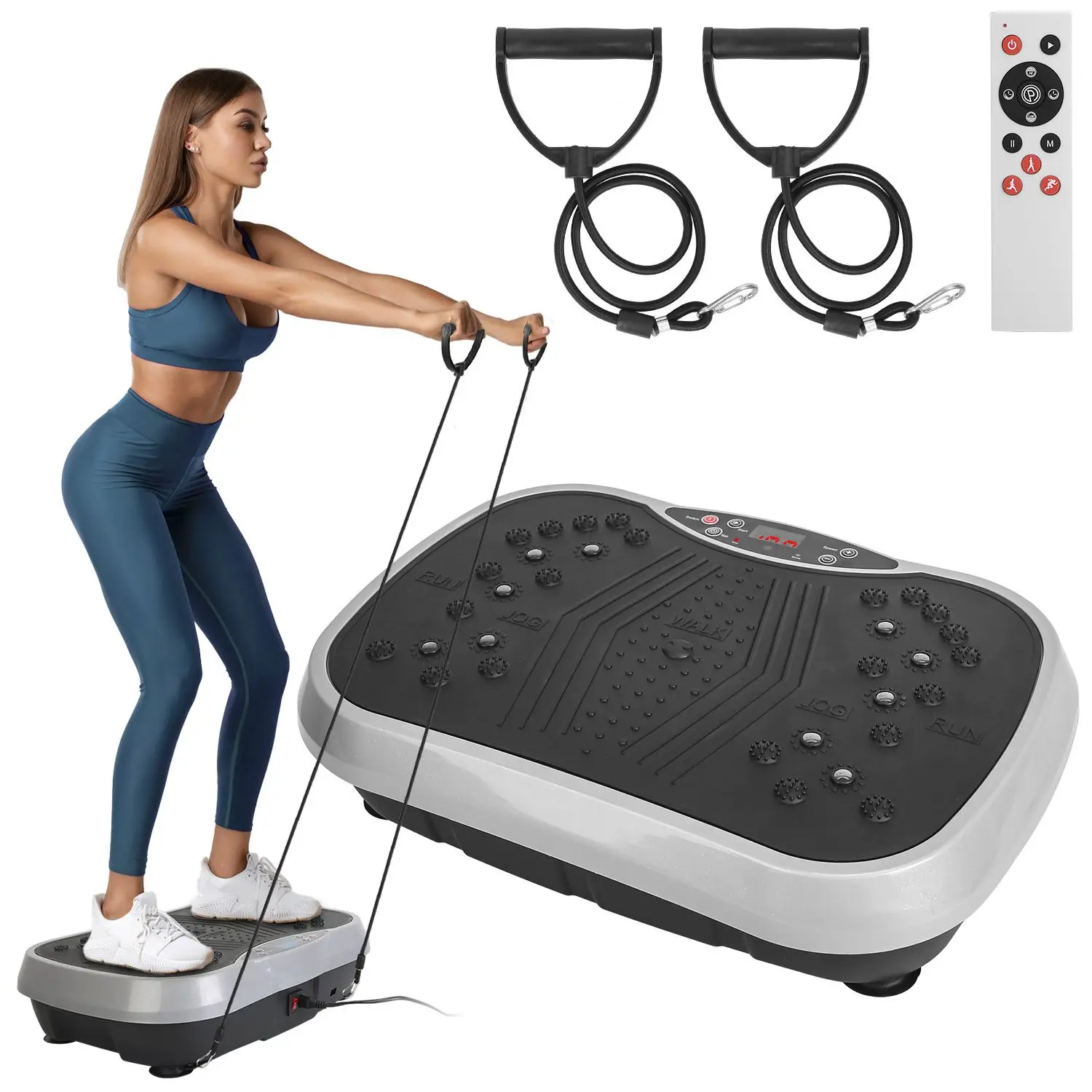

Remote-controlled exercise machine full-body vibration platform exercise equipment home fitness training burner