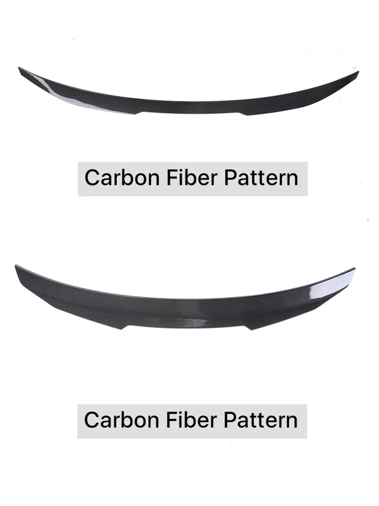 Carbon Fiber Rear Bumper Lip Trunk Spoiler For BMW 4 Series G22 G26 2020+ M4 PSM Style Wing Parts Gloss Black M430i M440i