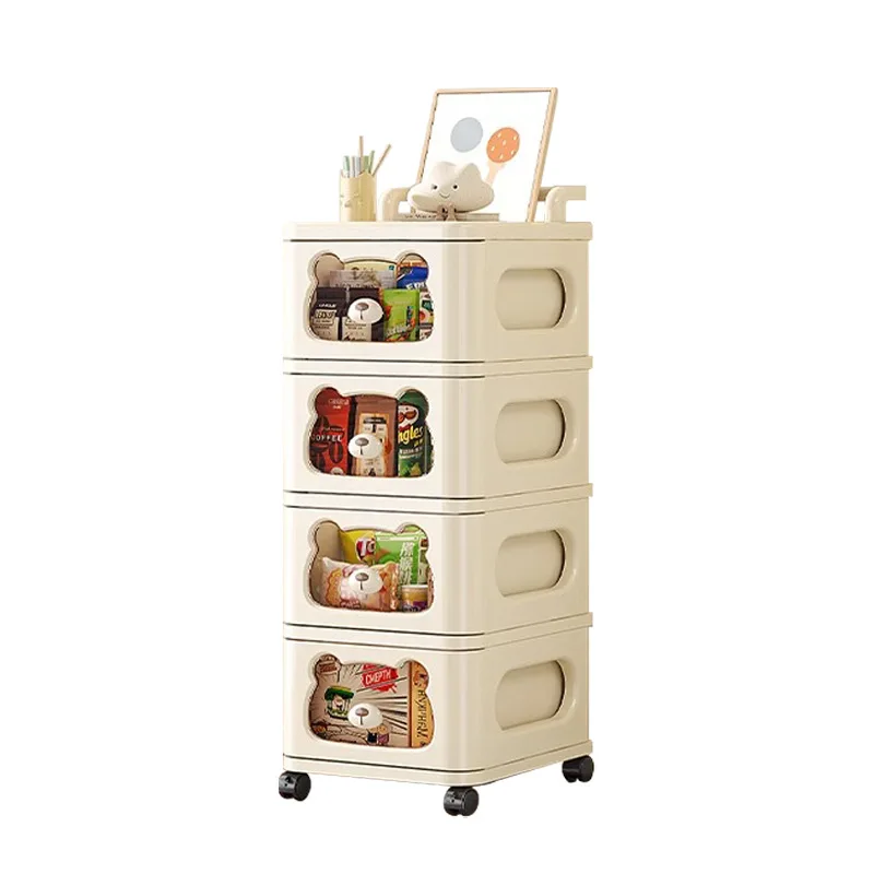 AOLIVIYA Home Storage Locker Children's Clothes Storage Box Bedside Table Storage Cabinet Drawer Type Toy Snack Cabinet