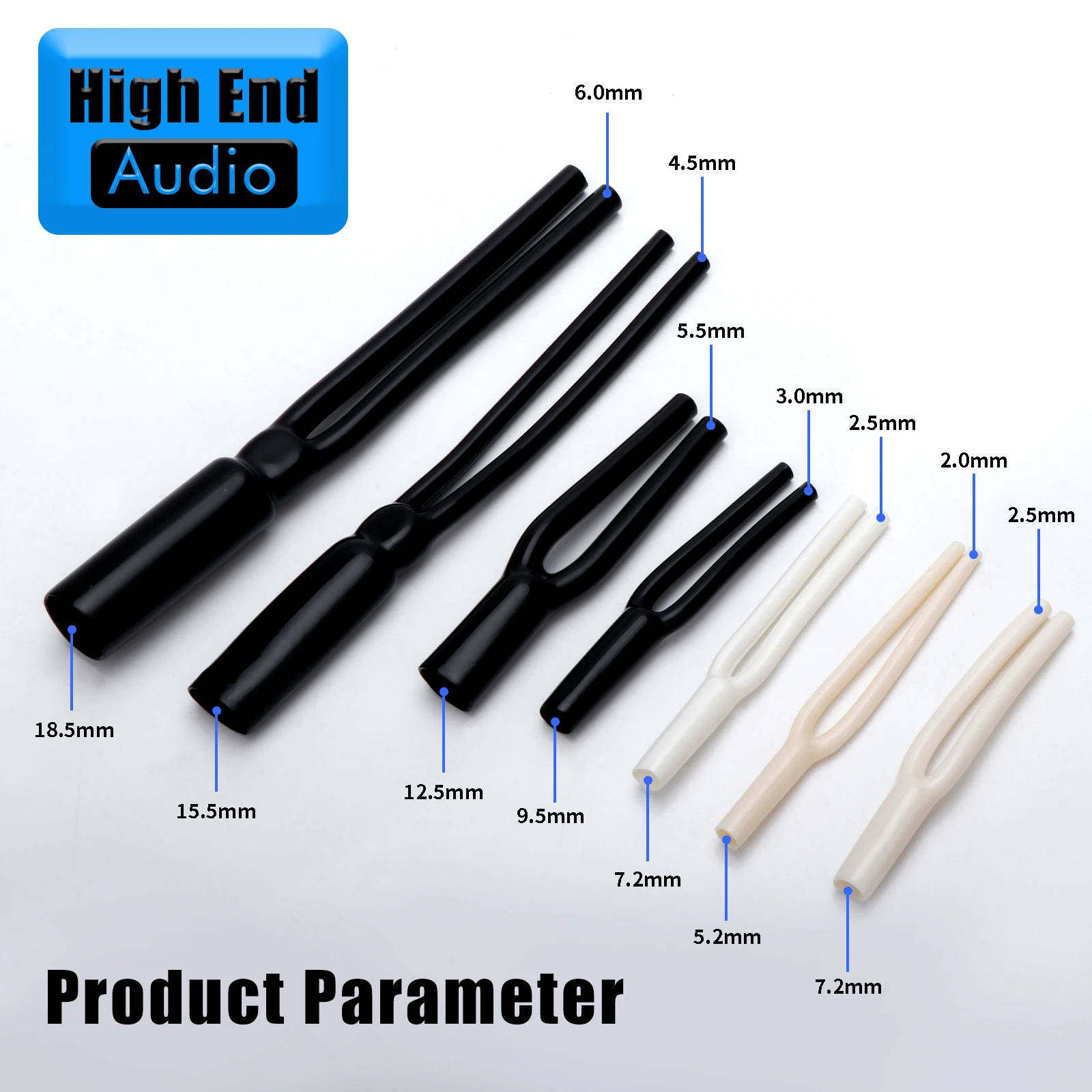 PVC Y Splitter Pant Boot Wire Boots Y-shaped Sleeve Tube Speaker Audio Cable Wire Pants 5.2mm 7.5mm 9.5mm 12.5mm 15.5mm 18.5mm