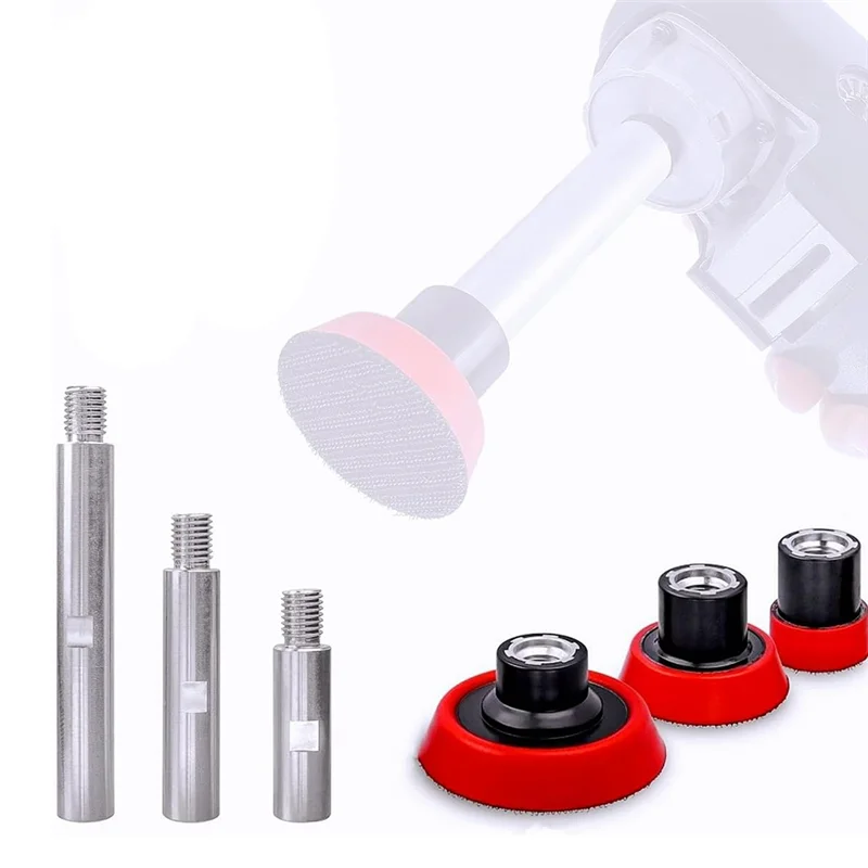 

AT44-M14 Набор удлинительных шатунов для угловой шлифовальной машины с резьбой, 3 удлинителя для угловой шлифовальной машины с 3 полировальными подушечками