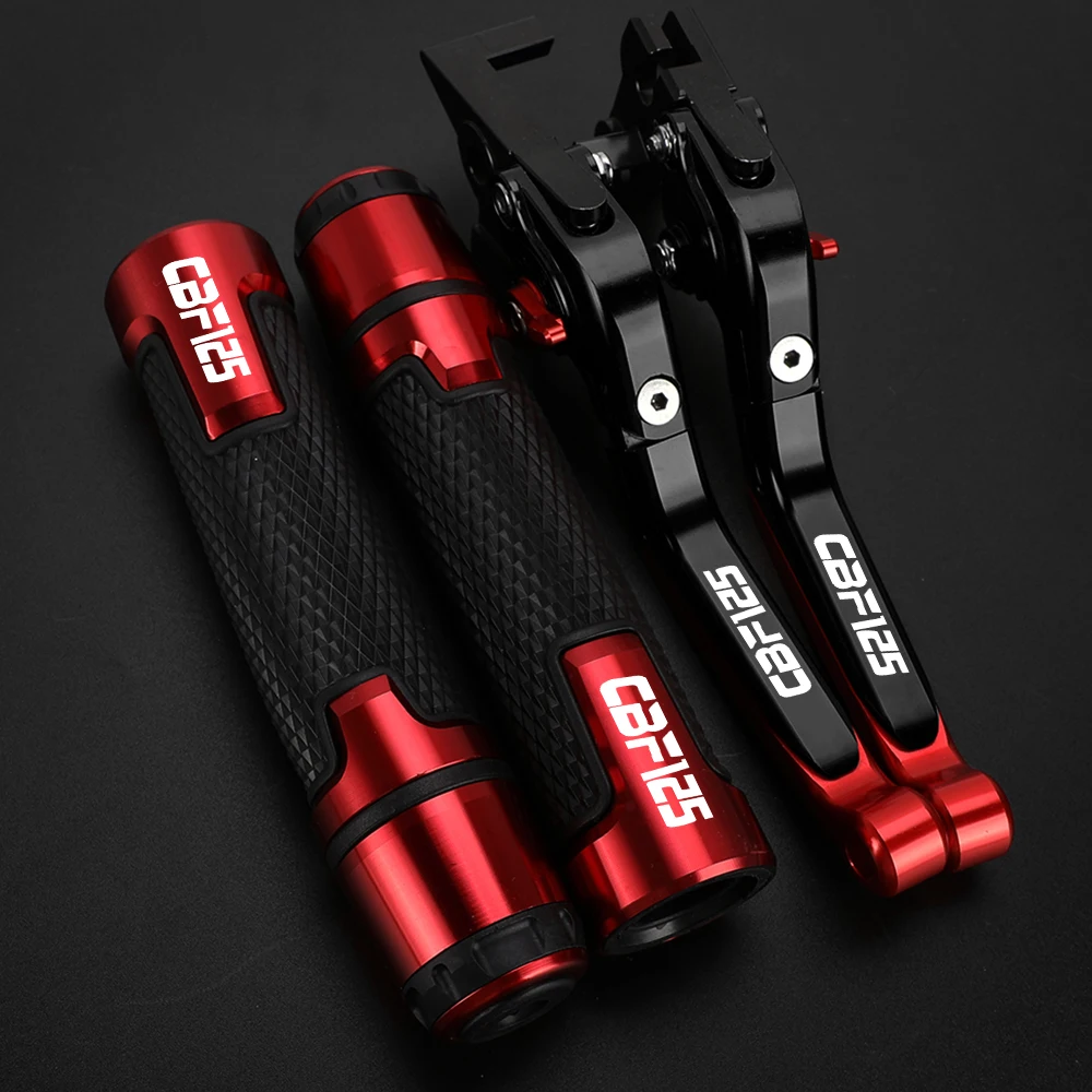 2009 2008 Motorcycle Aluminum Adjustable Brake Clutch Levers Handlebar Hand Grips ends FOR HONDA CBF125 125CBF CB125F 2004-2010 view 3