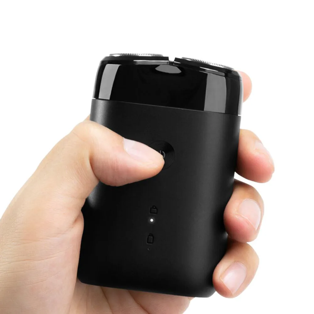 XIAOMI-Afeitadora eléctrica MIJIA S100 para hombre, máquina de afeitar portátil de doble hoja, seca y húmeda, recortadora de barba, recargable por USB
