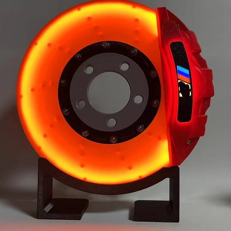 

Creative Diy Brake Disc Modified Led Atmosphere Lights Handmade Desktop Wall-Mounted Night Light Ornaments Personalized Ornament