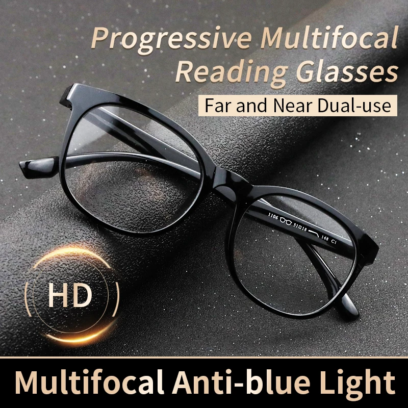 

Progressive Multifocal Reading Glasses Blue Light Blocking for Men,Diopters:+0.75+1+1.25+1.5+1.75+2+2.25+2.5+2.75+3+3.5+4.0