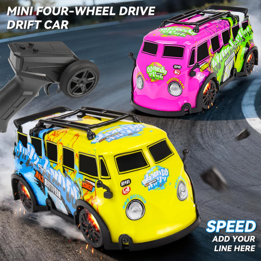 2.4G 고속 드리프트 RC카 (카메라 포함 또는 미포함) 1:32 4륜구동 무선 조종 자동차 미니 레이싱 모델 장난감 (어린이용)