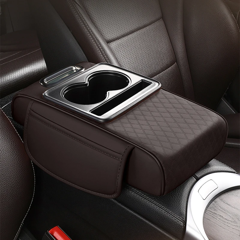 Universal Car Armrest Box Pad Heightening Cushion Central Hand Rest Pad Elbow Support Pad Four Seasons Automobile Accessories