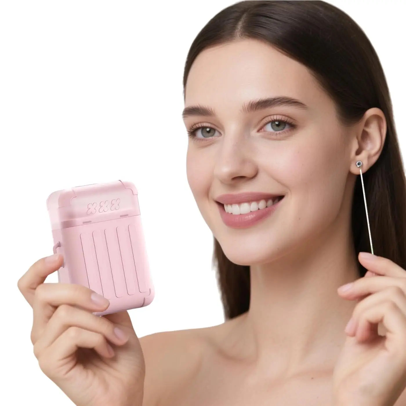 

Earring Hole Cleaner,Ear Piercing Aftercare Cleaning Kit with 240pcs Disposable Ear Piercing Cleaning Floss