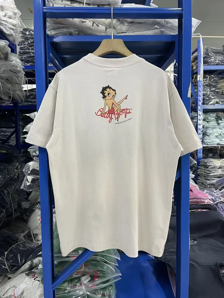 High Quality Unisex Short Sleeve T-Shirt Casual Cotton Round Neck City Walk Everyday Non-Fading High Street Style