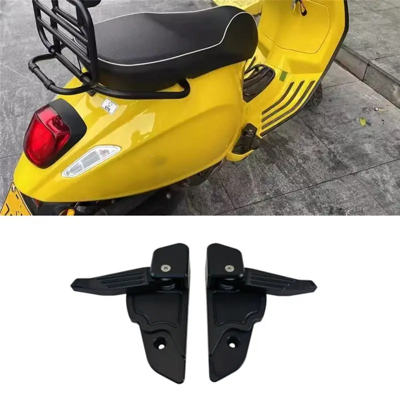 Simple For Vespa Primavera Sprint 125 150 2017-2023 Motorcycle Rear Passenger Foot Steps Footrest Pedals Accessories
