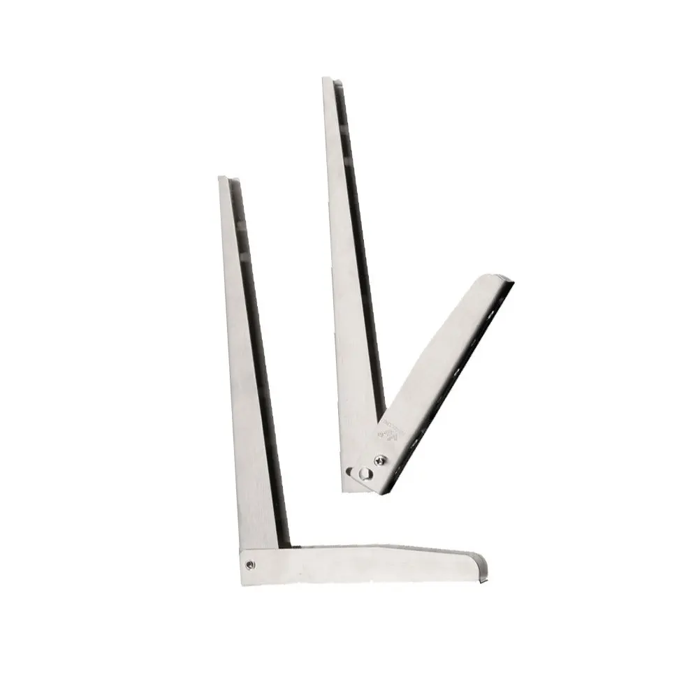 

14 Inches Stainless Steel Shelf Bracket Folding Wall Mounted Support Frame Heavy Duty Loaded Bracket for Temporary Boat Shelves