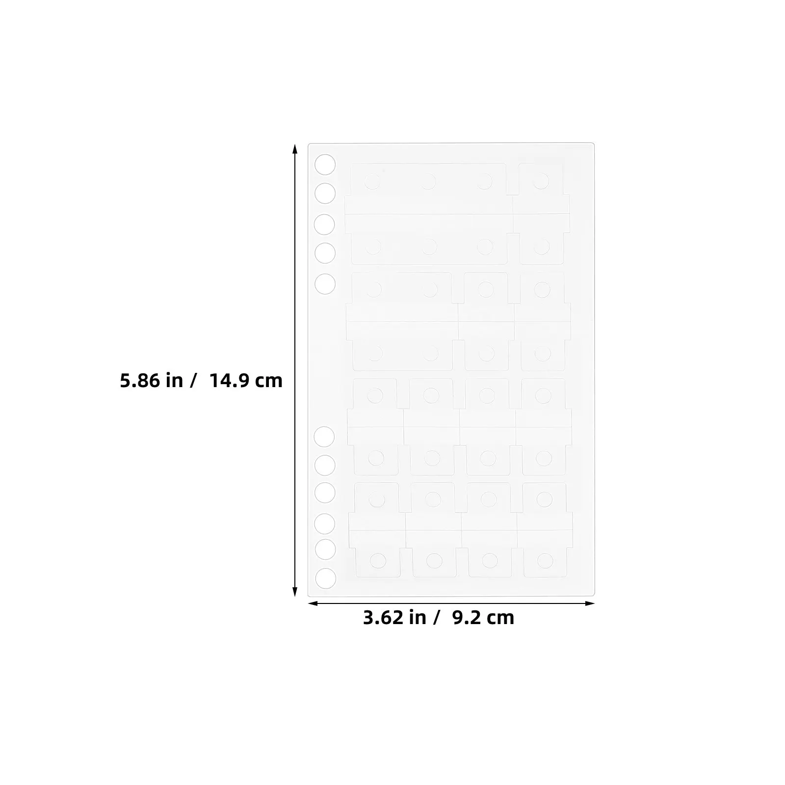 5Sheets Hole Reinforcement Sticker Transparent Strong Adhesive Notebook Index Tabs Bookmarks Page Tabs Sticky Flags
