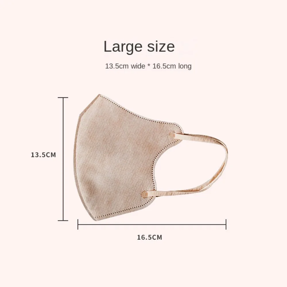 10 Buah Masker Sekali Pakai Anti Debu 4 Lapis Masker Wajah 3D Pelindung Jepang Riasan Anti Tarik Penutup Wajah Warna Solid Olahraga Luar Ruangan