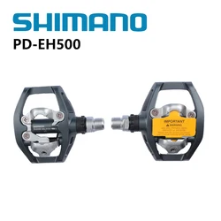 SHIMANO Pedal PD-EH500 Single Sided SPD Pedal For Road Bike Stacking Height 17.4mm Foot Center 55mm Original Shimano Bike Pedal