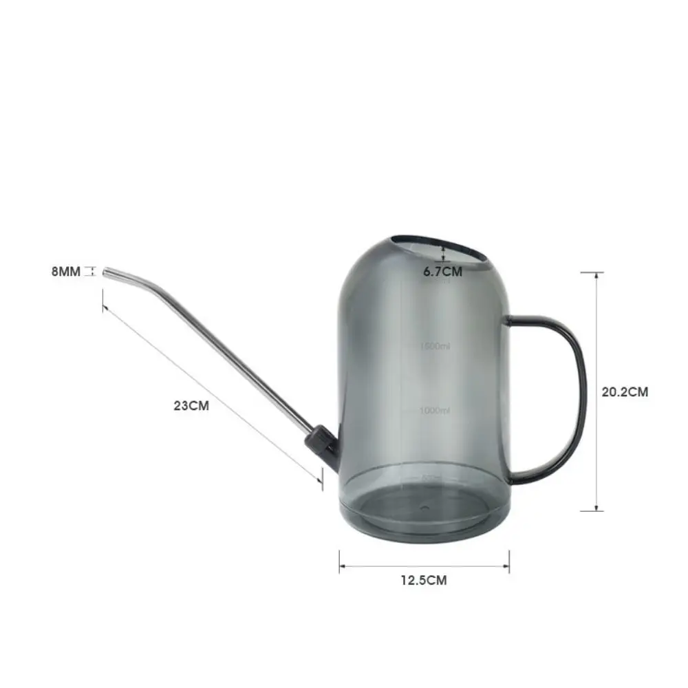 Mehrfarbige Langmundige Gießkanne 2L Halbtransparente Garten-Gießflasche Große Kapazität Sturzsichere Gießkanne – Detail 1