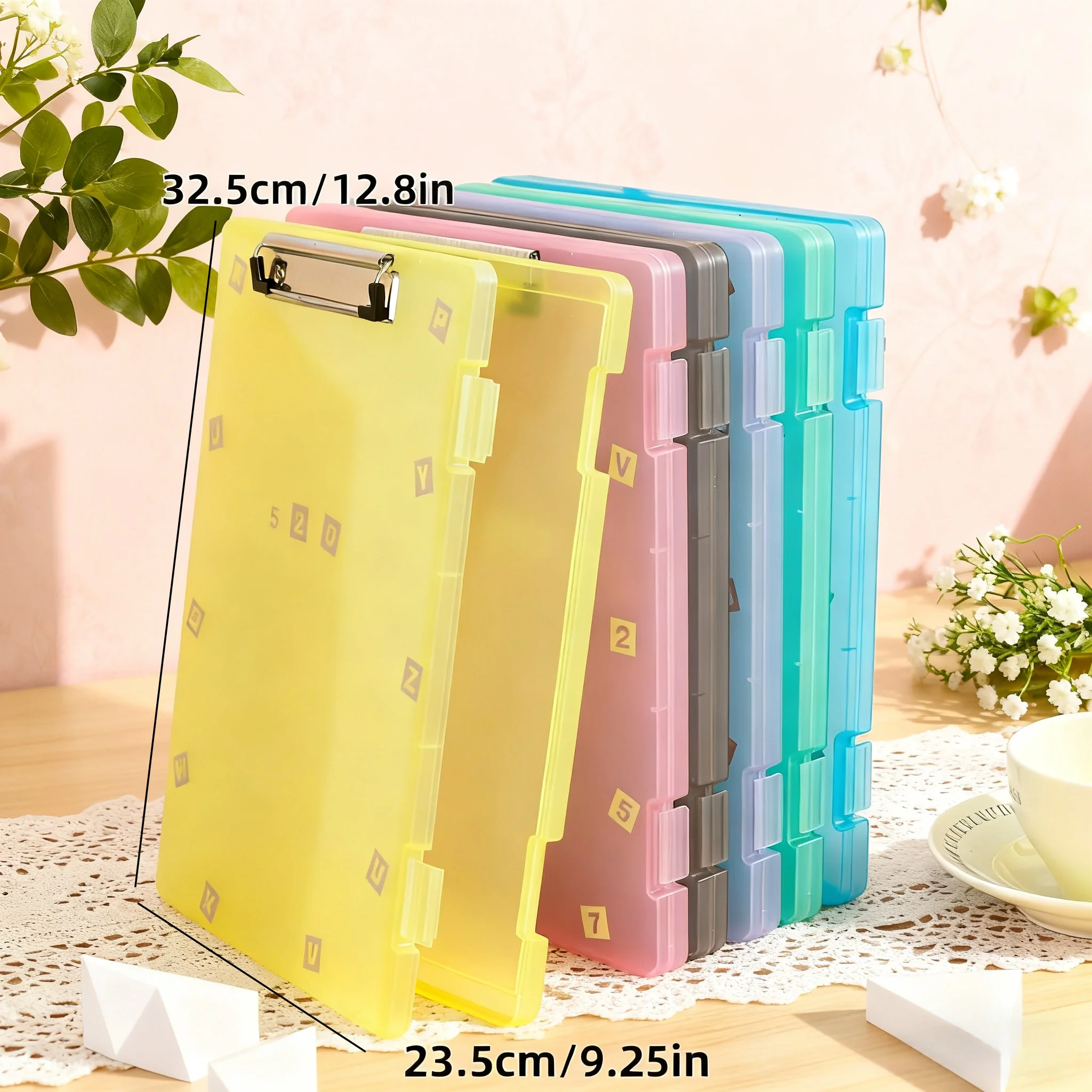 صندوق ملفات A4 شفاف لأوراق الاختبار، منظم تخزين المستندات، لوحة كتابة الحافظة #1