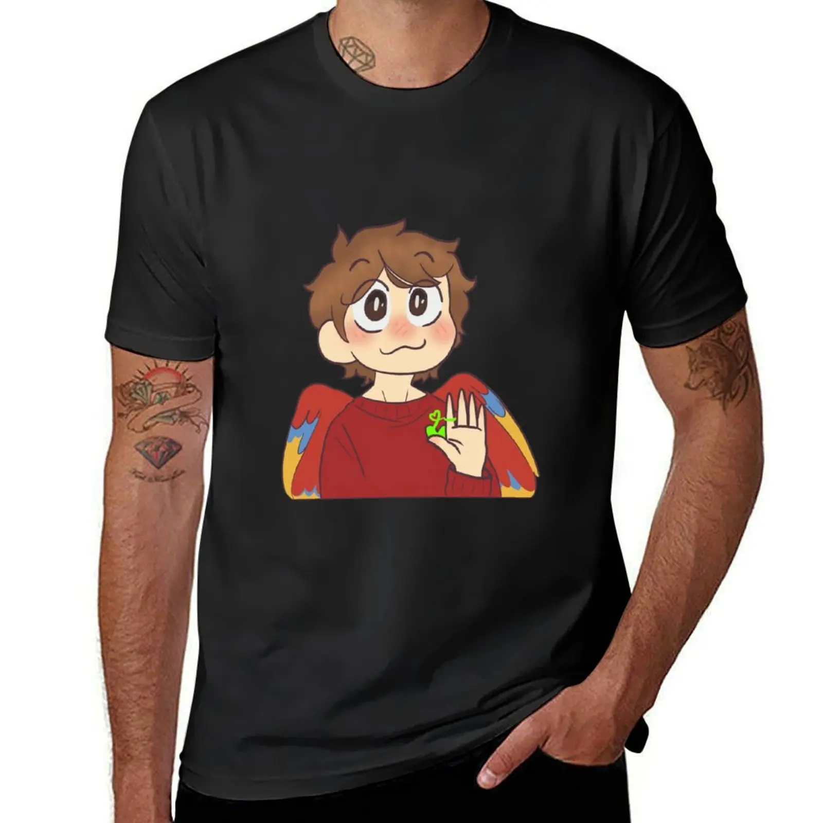 

Happy bird boy T-Shirt vintage for a boy oversizeds mens cotton t shirts