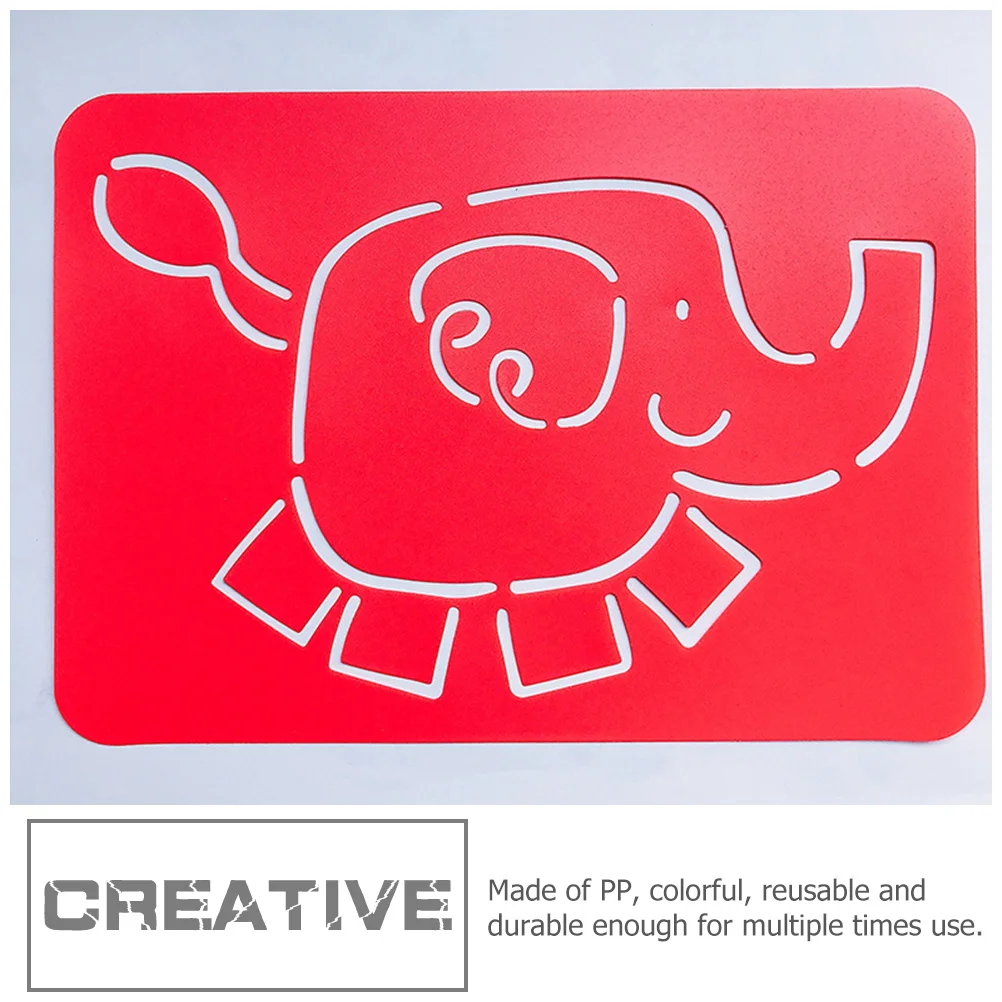 

5Pcs Painting Stencils Kids Drawing Supplies Painting Auxiliary Mold Reusable Durable DIY Craft Stencil DIY Craft Stencil