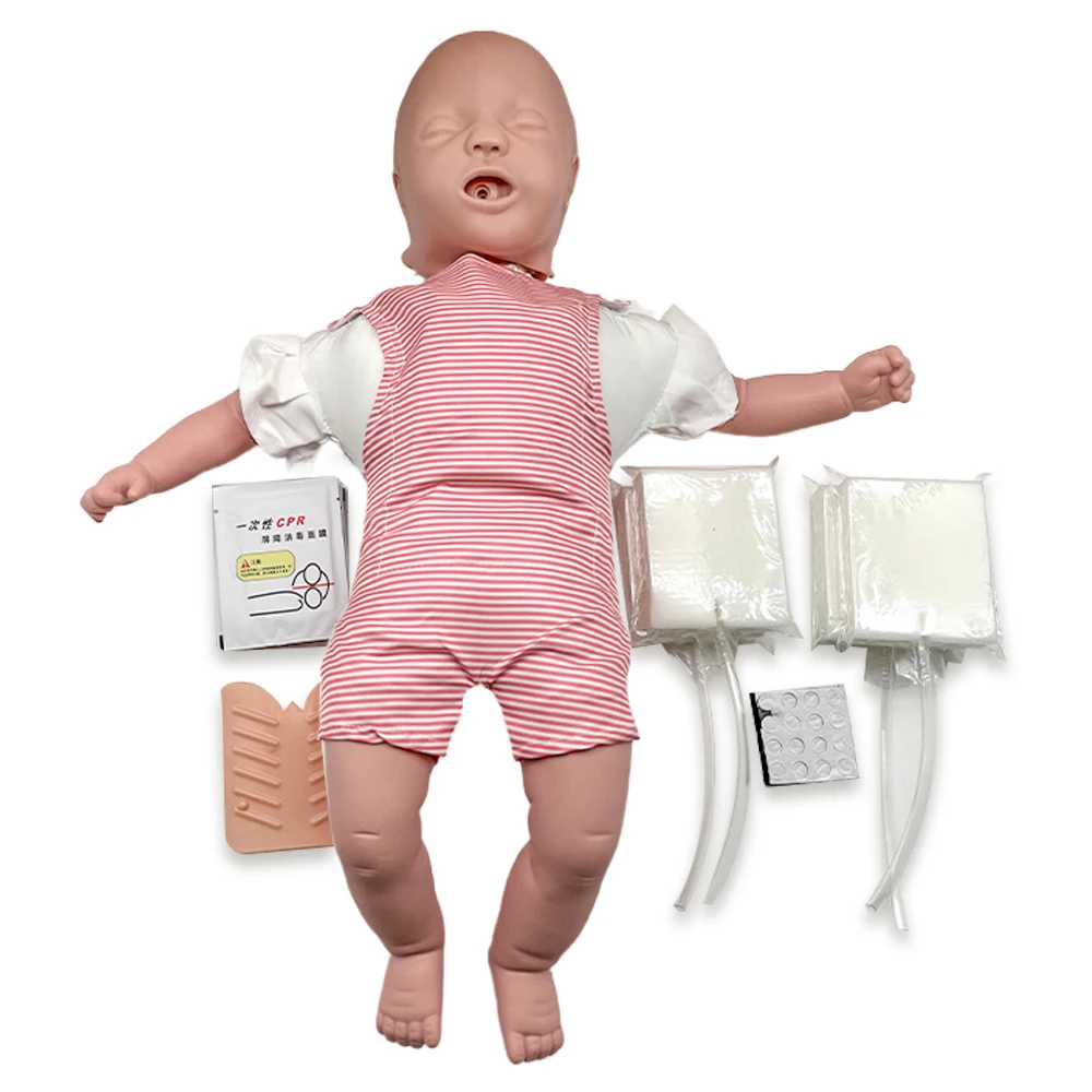 Imagem -06 - Manequim Infantil do Treinamento da Obstrução das Vias Aéreas Modelo Infantil do Bebê Ferramenta de Ensino Médico Manequim Cpr