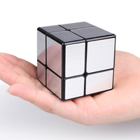 Qi Yi 2x2x2 3x3x3 Magic Mirror Cube Gold Silver Professional Speed Cubes Puzzles Speed Cube Educational Toys For Children Gifts