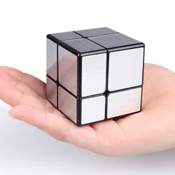 Qi Yi 2x2x2 3x3x3 Magic Mirror Cube Gold Silver Professional Speed Cubes Puzzles Speed Cube Educational Toys For Children Gifts