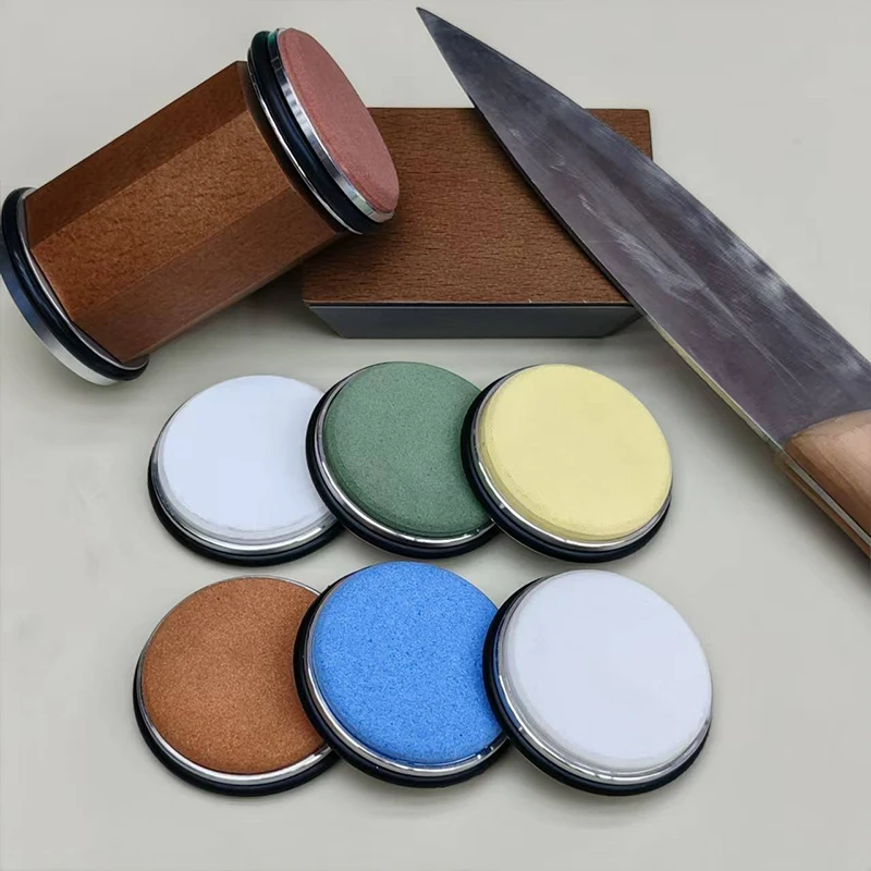 

Diamond Sharpening StoneMagnetic Rolling Knife Sharpener Wood Kitchen Grinding System 15 20 Degrees Angle Roller Accessory