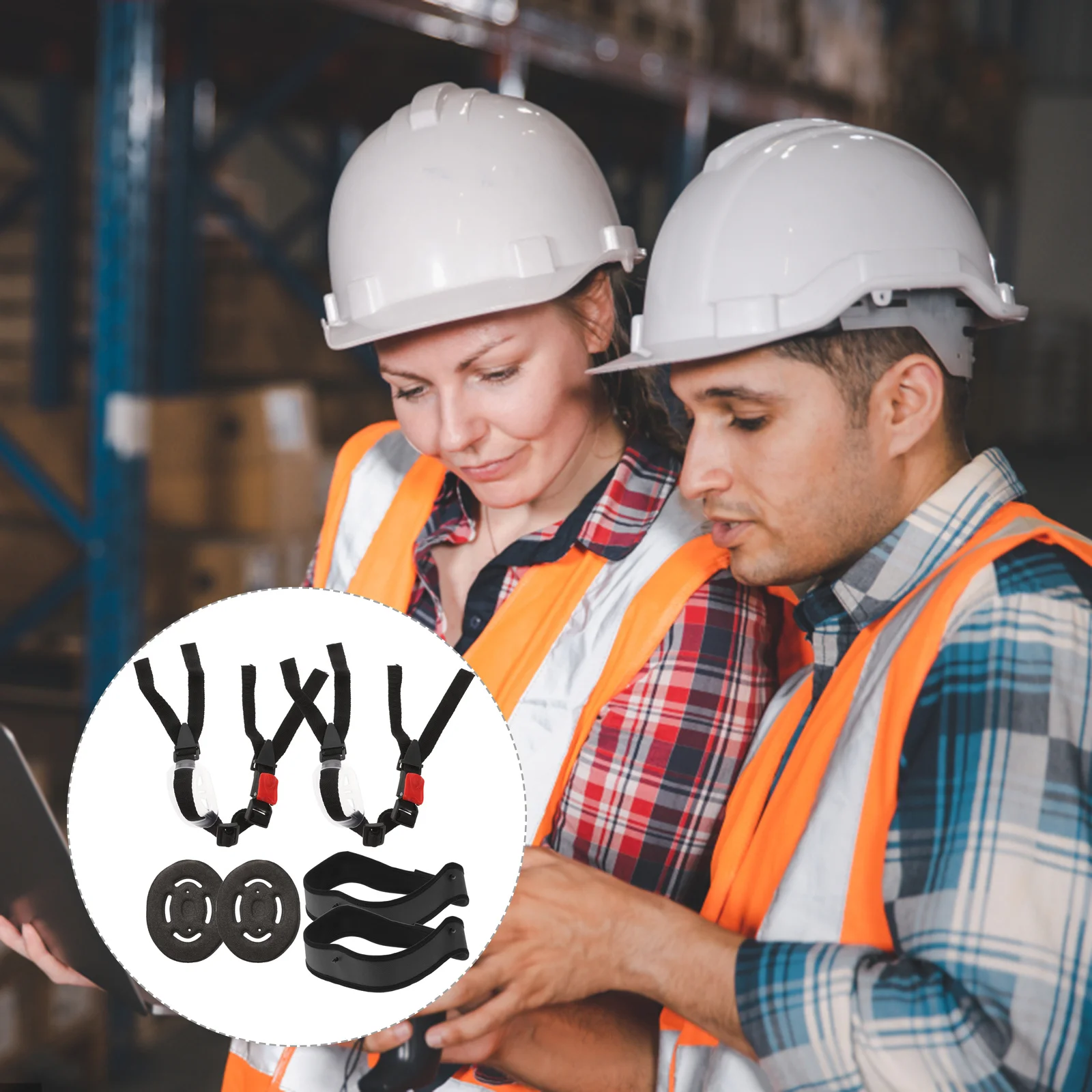 

2Sets Hard Hat Protector Kit High Impact Resistant Safety Cap Insert Liner Suitable for Mechanical Processing and Car Assembly