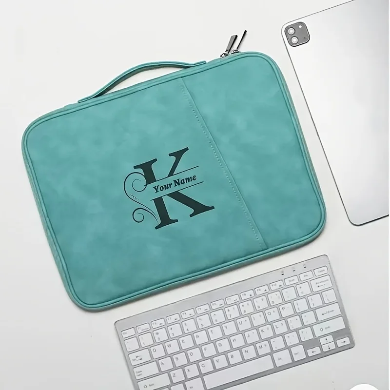 Personalized Custom Logo Laptop Tablet Sleeve Shockproof Waterproof Protective Case Portable Handle Bag for IPad Notebook Travel