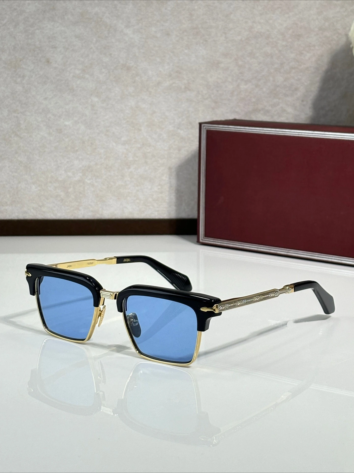 2026 Men's and Women's ALIN Metal Sheet Sunglasses Instagram Internet Celebrity Street Photography UV Protective Sunglasses
