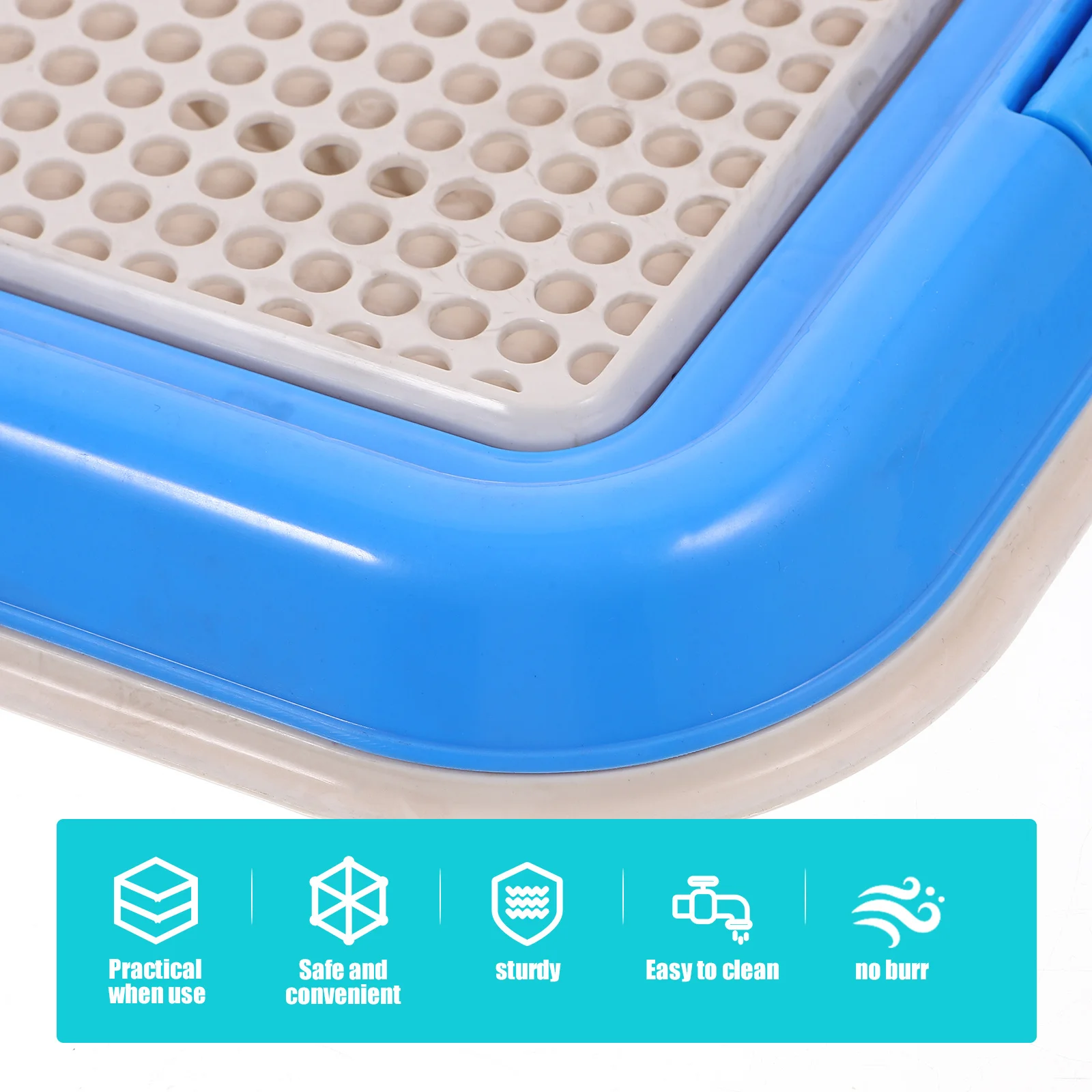 

Dog Indoor Anti-Slip Thickened Puppy Toilet Train Potty Grid Pet Bedpan Plastic Dog Potty Tray For Small Dogs Pets Toilet