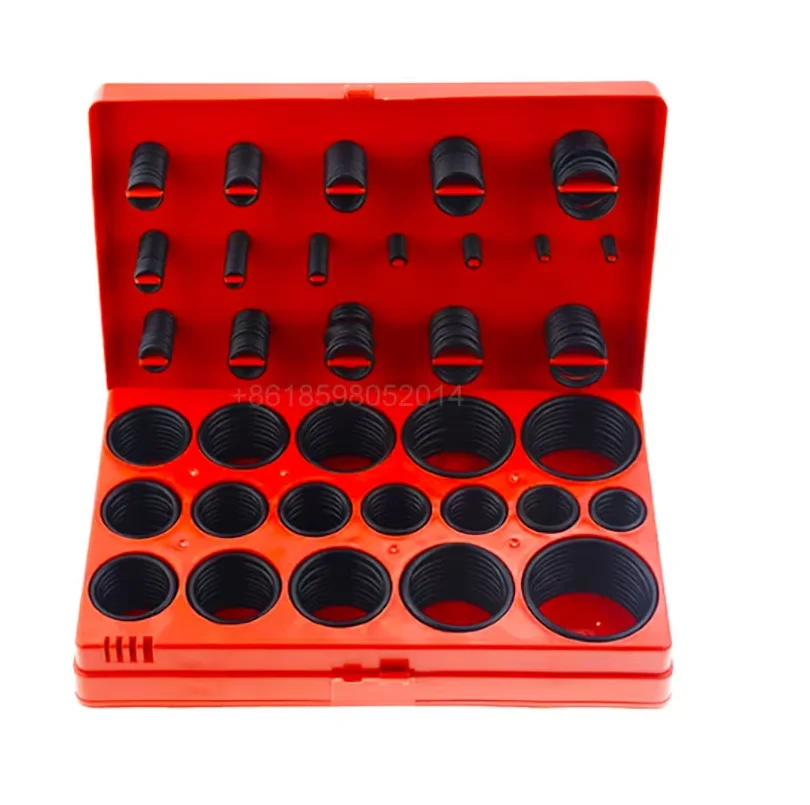 O-Ring Kit 419Pcs 32 Maten Zwart Nitril O-Ring Dikte Buitendiameter Rubber Oliebestendige Pakking O-Ring