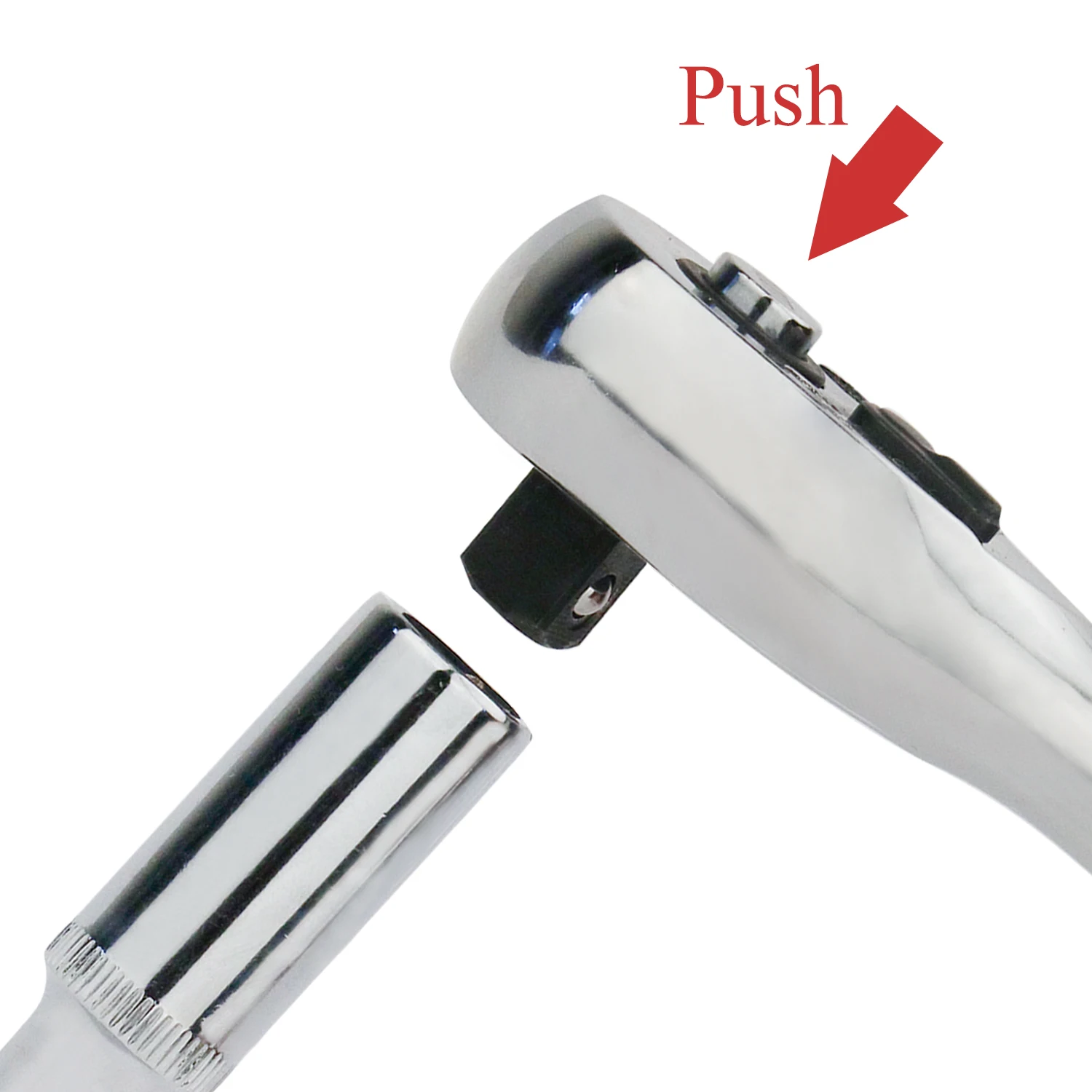 100 Teeth Quick Release Ratchet Handle Narrow Place Using More Than Normal Ratchet 1/4“ 3/8” or 1/2“ Drive