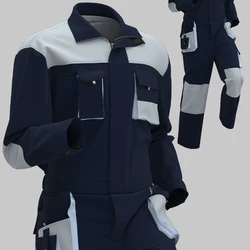Work Coverall Uniform Men Working Coverall Car Repairman Costume Workshop Mechanic Work Clothes For Men Warehouse Workwear