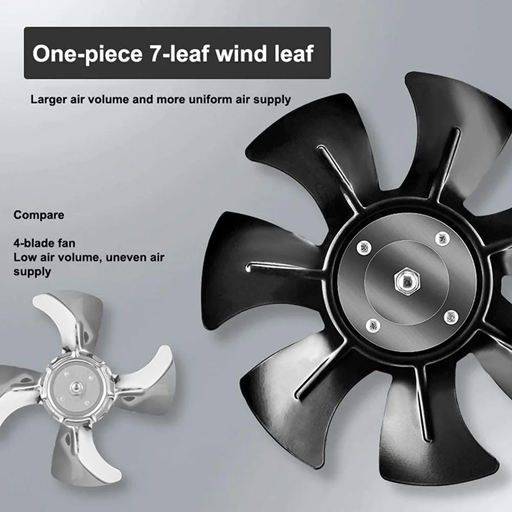 Multifunctional Powerful Mute Exhaust Fan 4\'\'6\'\' Pipe Vent Exhaust Fan Duct  For Kitchen, Toilet, Office, Meeting Room