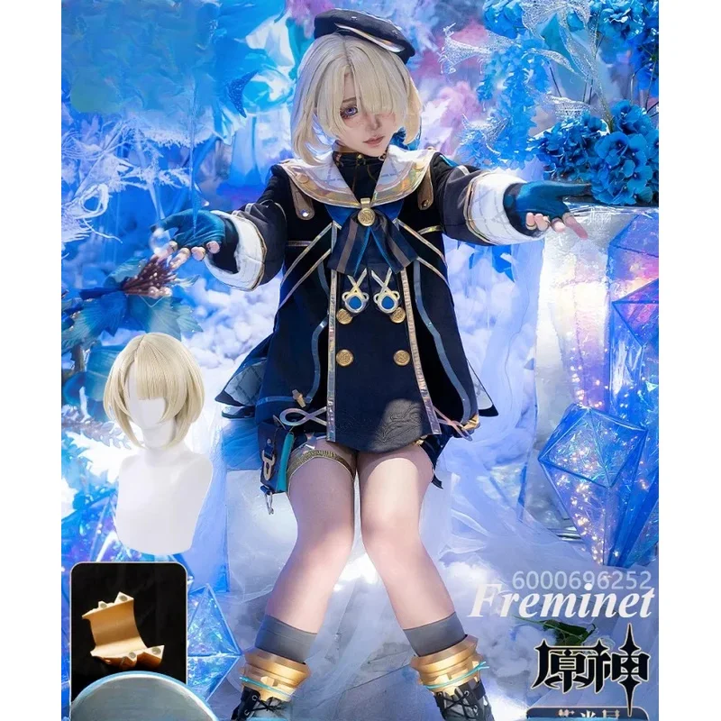 

Genshin Impact Freminet Cosplay Costume Uniform Anime Chinese Style Halloween Costumes Role Play for Women Game