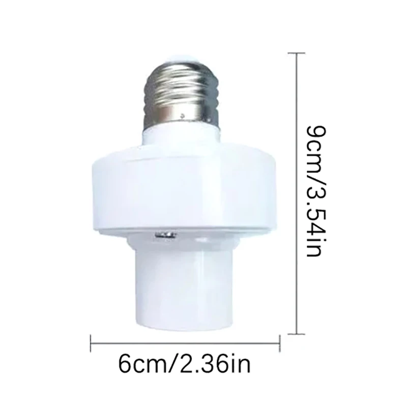 Inteligente Voz Lâmpada Cabeça, Suporte da lâmpada, Sound Control, Lâmpada de reconhecimento de luz, E27 Switch Control, 1Pc