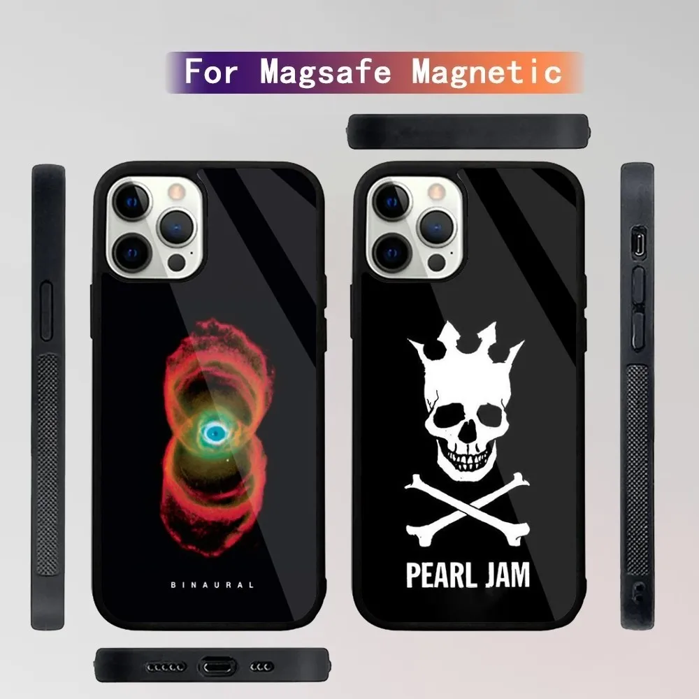 Pearl Jam R-Rock Band Phone Case For iPhone 15,14,13,12,11,Plus,Pro,Max Mini Magsafe Magnetic Wireless Charging