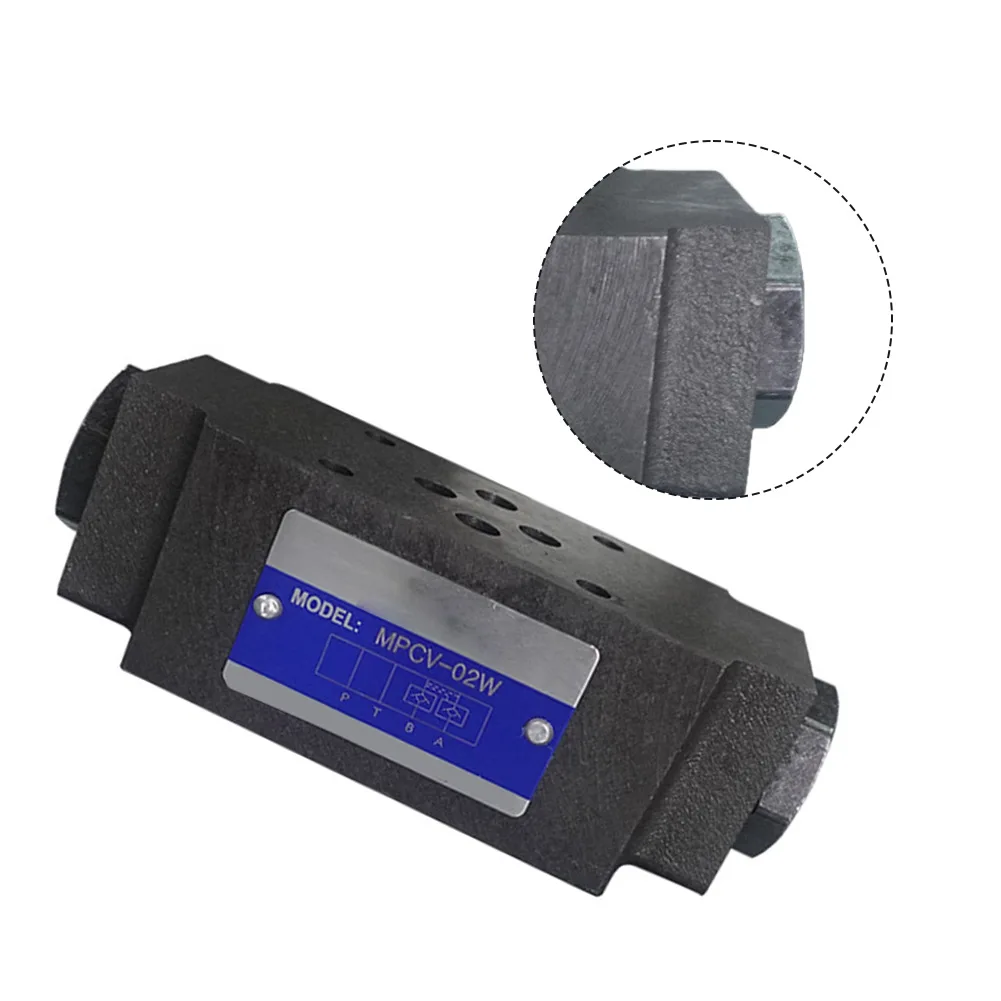 Cast Iron Valve Hydraulic Check Valve Black Friction Elimination Hydraulic Component Pressure Holding Capability
