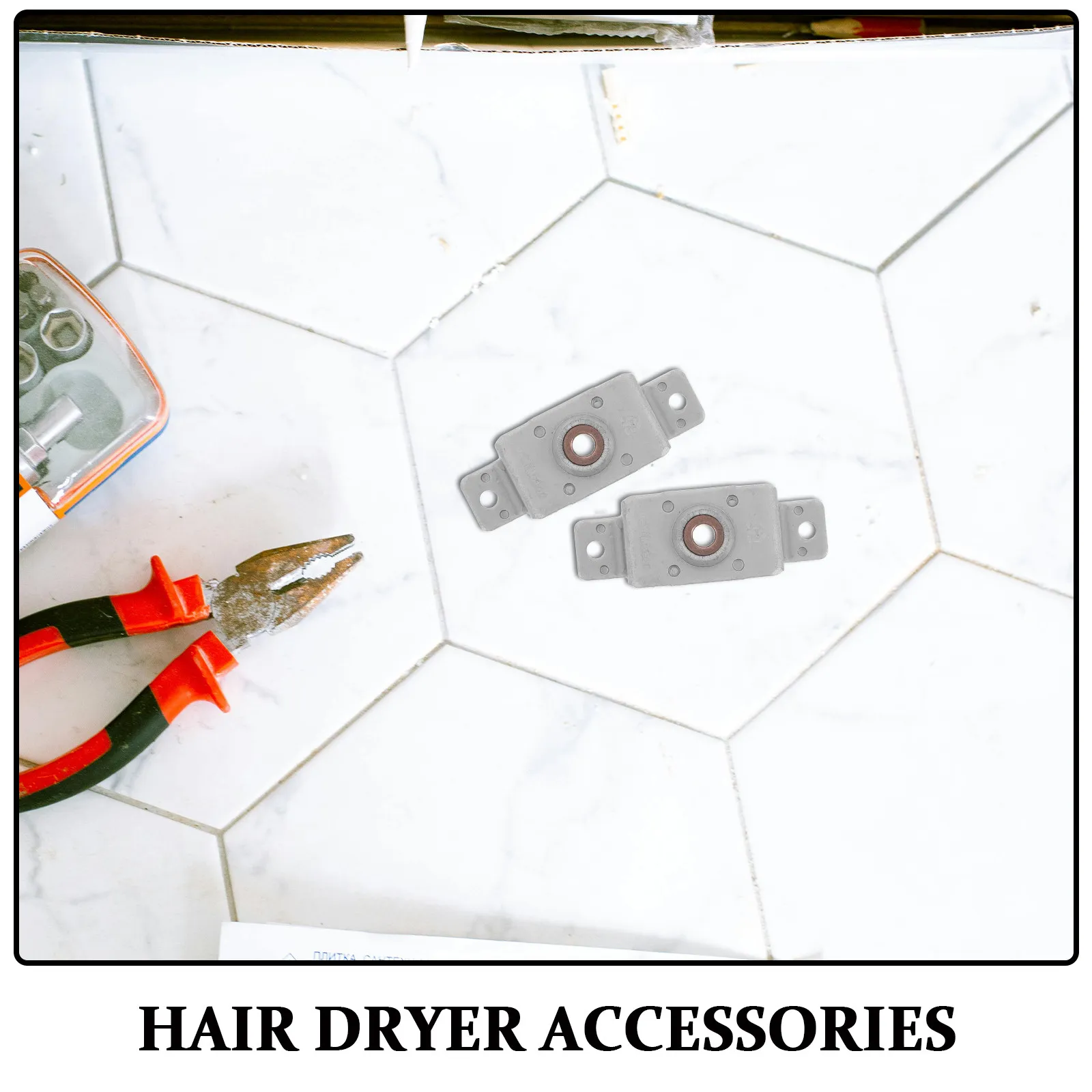 10Pcs Ac Motor Bracket Heavy Duty Metal Hair Dryer Motor Holder Replacement Heat Resistant Dryer Repair DIY Parts