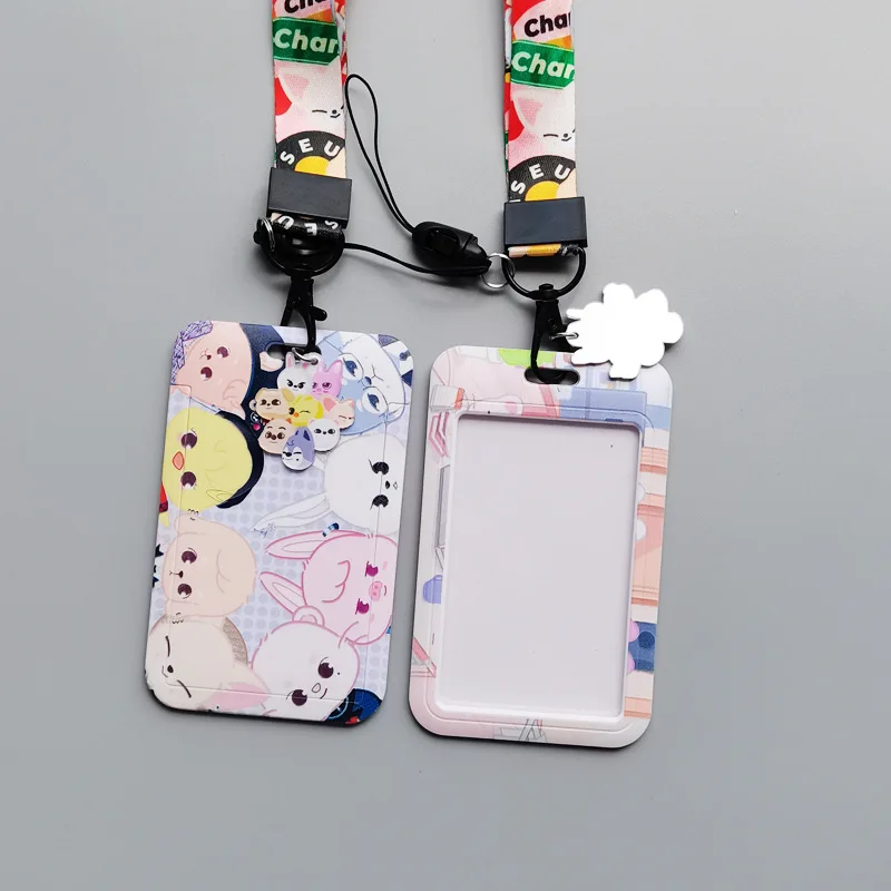 Pop Skzoo الكورية ستار بوي مجموعة الضالة الاطفال الضالة الاطفال حافلة بطاقة كم الحبل الهاتف المحمول طالب وجبة بطاقة الحرم الجامعي مروحة هدية #2