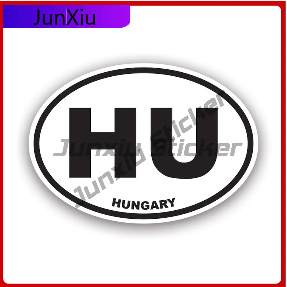 

Hungary Oval Sticker Waterproof Outdoor Decals Funny Window Waterproof Vinyl Decal For Suvs Fun High Quality Fun Outdoor Outdoor