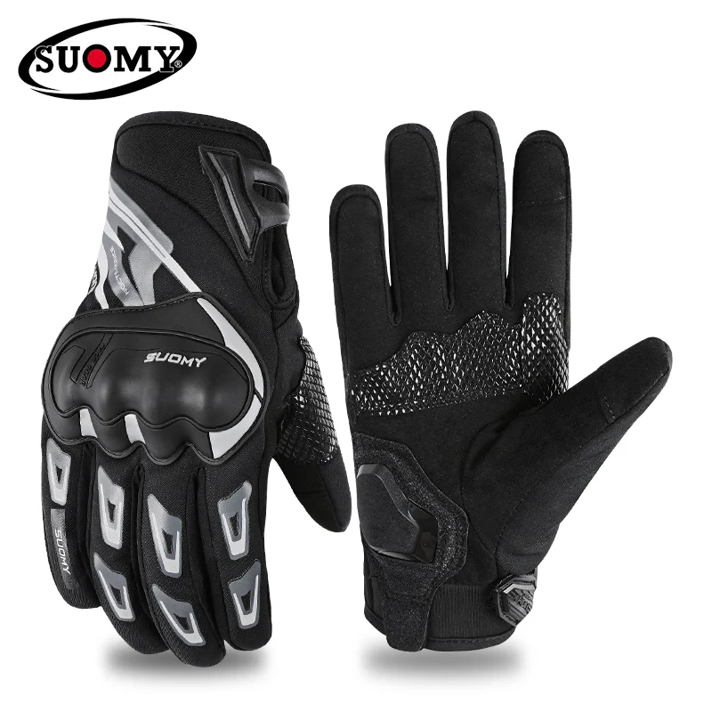 Winter Motorcycle Accessories Wear-Resistant Hook and Loop Fasteners Motorcycle Gloves Anti-Slip Warm Waterproof Biker Gloves