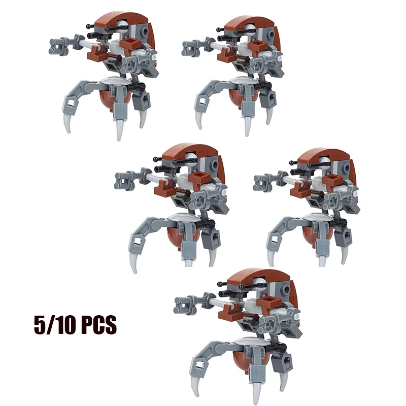 Moc Space Wars Destroyer Droid Droideka Sets The Clone Robot Destroyer Fighting Building Block Army Weapons Bricks Troopers