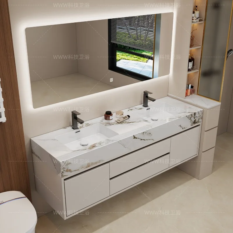 Multilayer Modern Bathroom Cabinet Organizers Door Luxury Storage Bathroom Shelves Space Saving Mobiletto Bagno Home Furniture